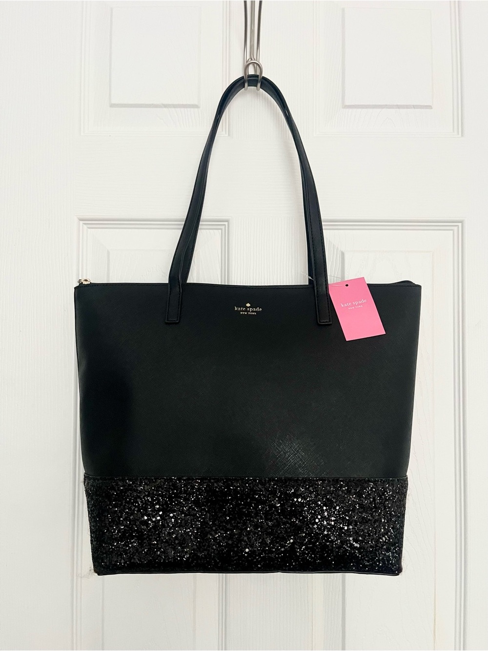 kate spade Black Glitter Tote